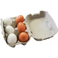 Eggs Wooden Solid - 6 in carton